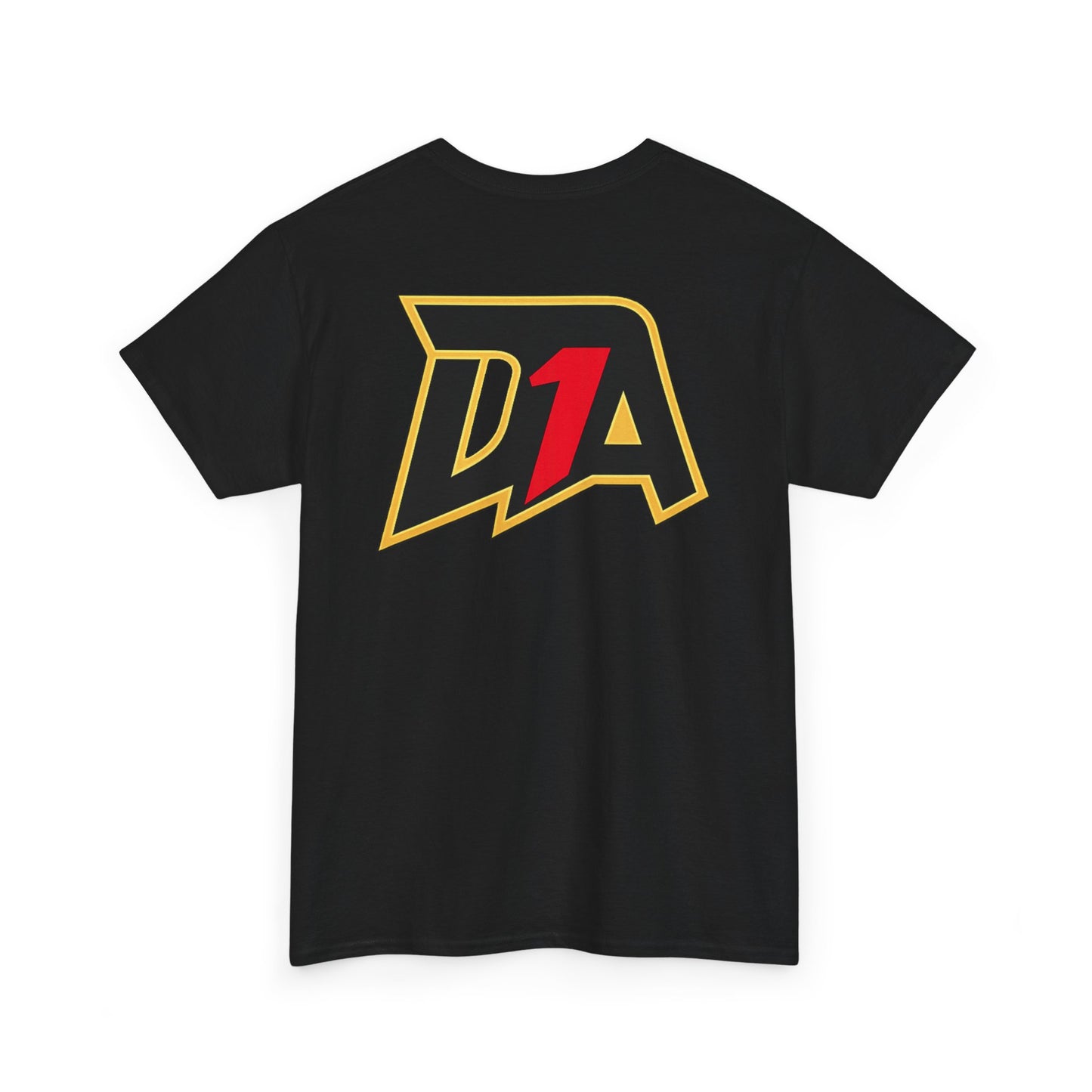DA1 Logo Tee — Minimal Front '1' Chest & Large Back Graphic