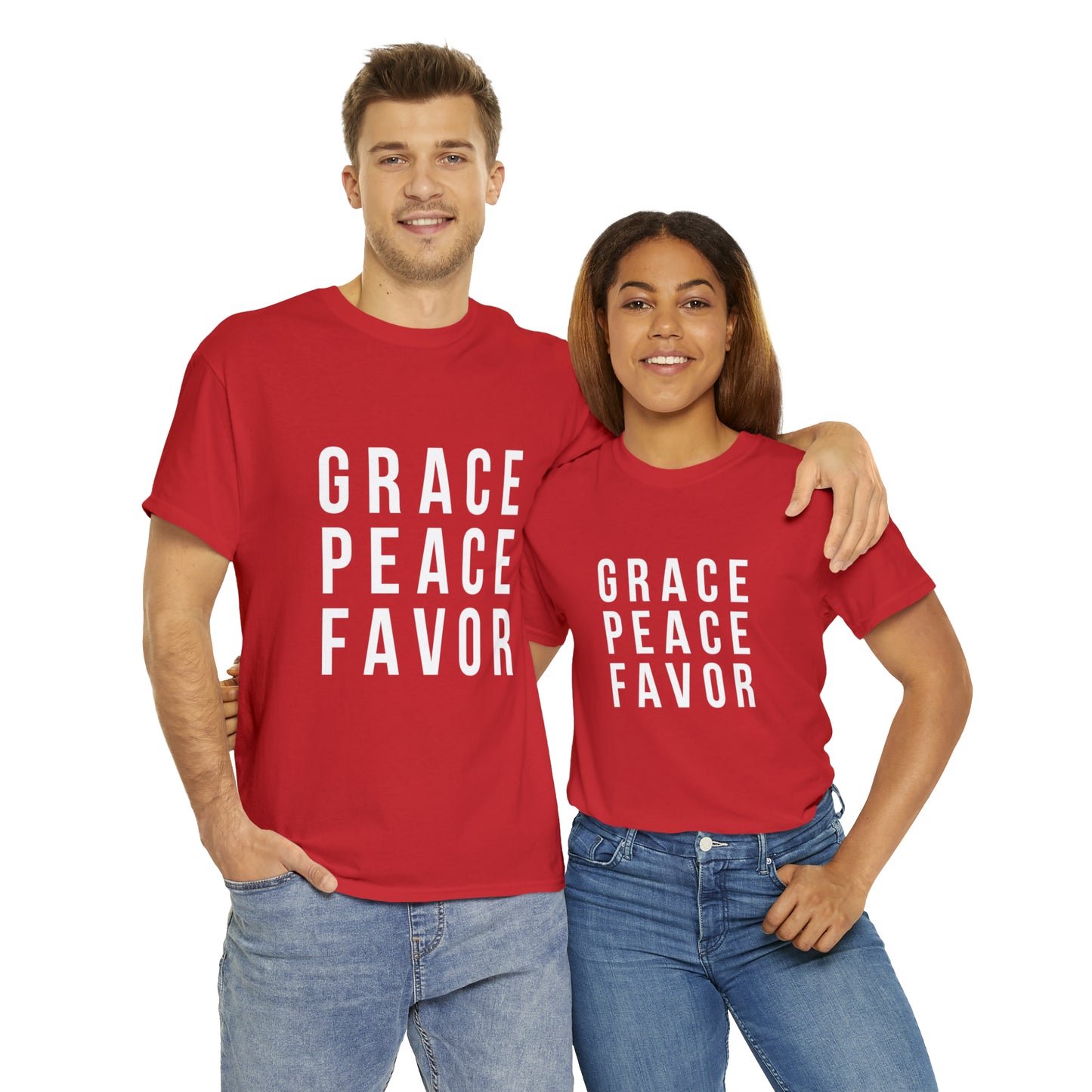 “The Inspire Wear” Unisex Heavy Cotton Tee “Red”