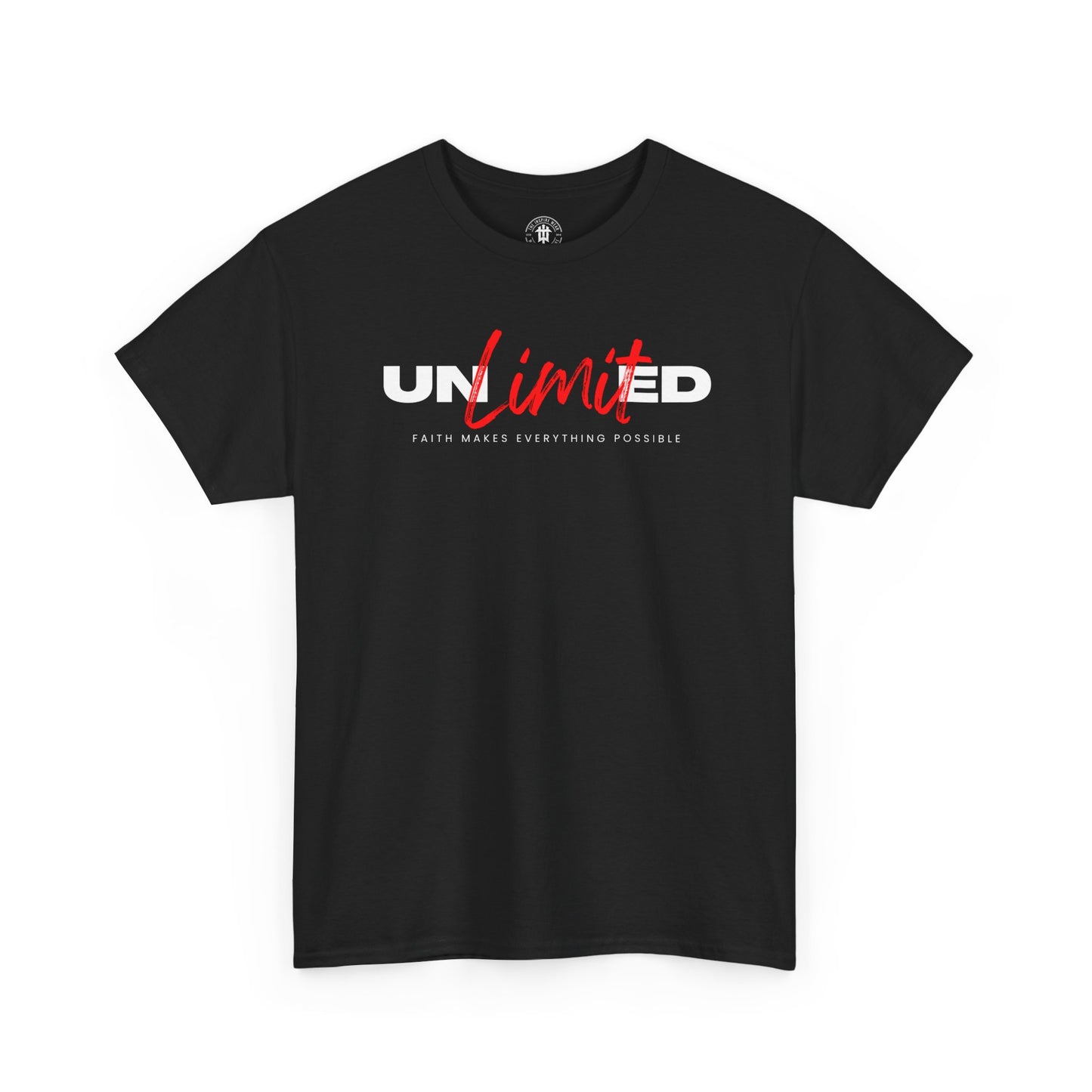 Unlimited Tee — Bold Script Logo Graphic T‑Shirt
