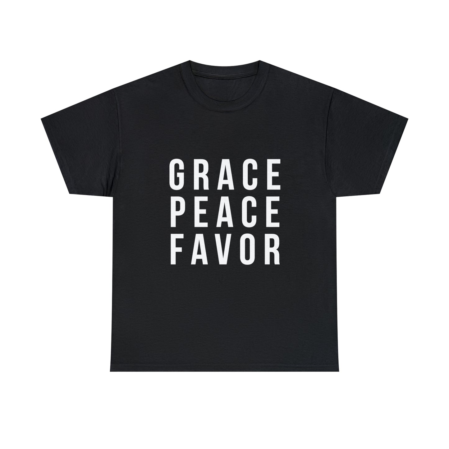 “The Inspire Wear” Unisex Heavy Cotton Tee White on Black
