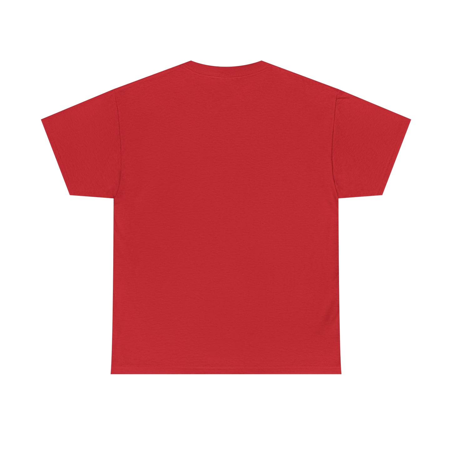 “The Inspire Wear” Unisex Heavy Cotton Tee Black on Red