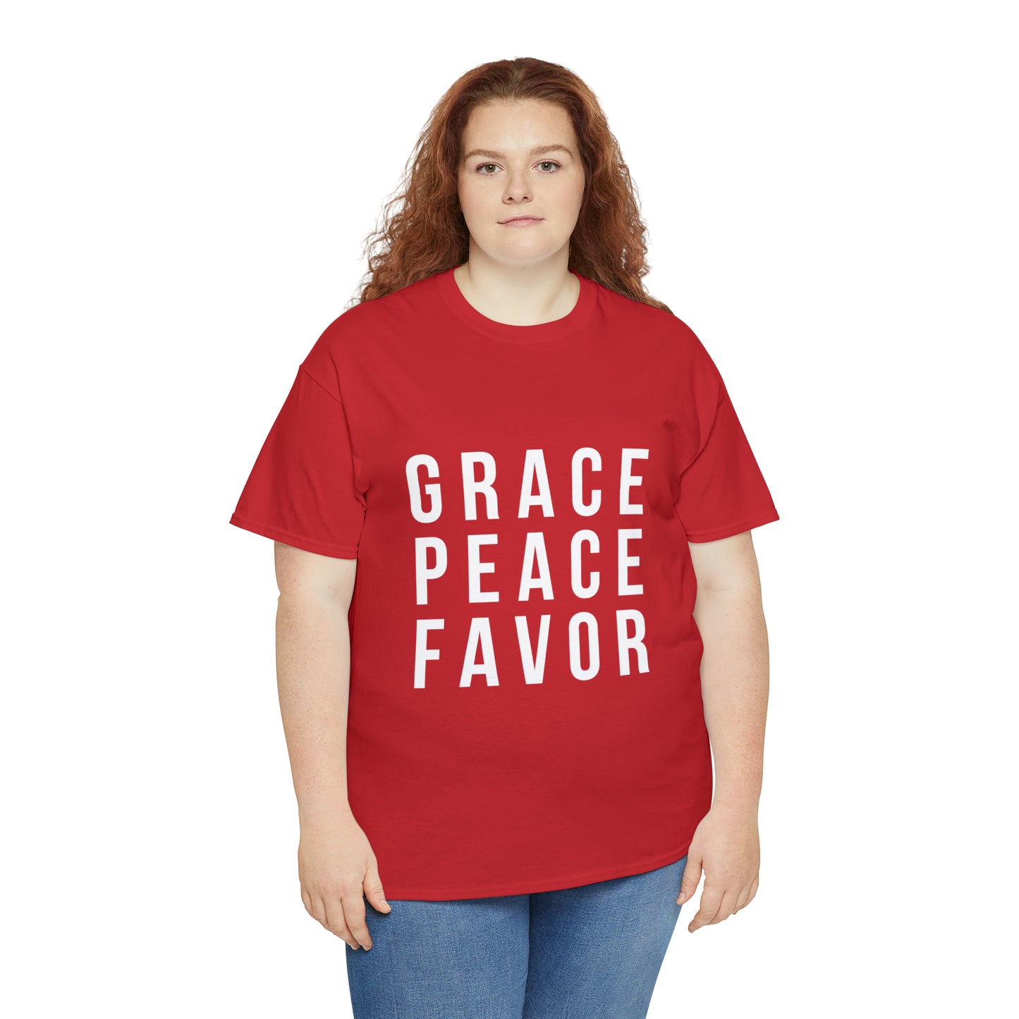 “The Inspire Wear” Unisex Heavy Cotton Tee “Red”