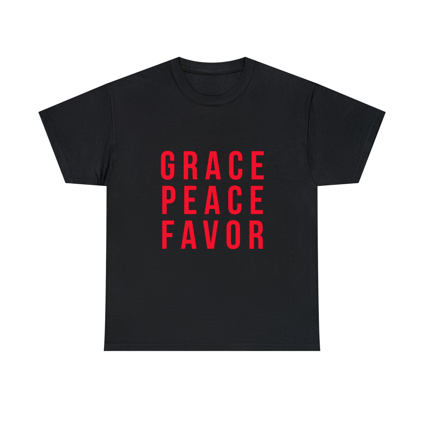 “The Inspire Wear” Unisex Heavy Cotton Tee Red on Black”