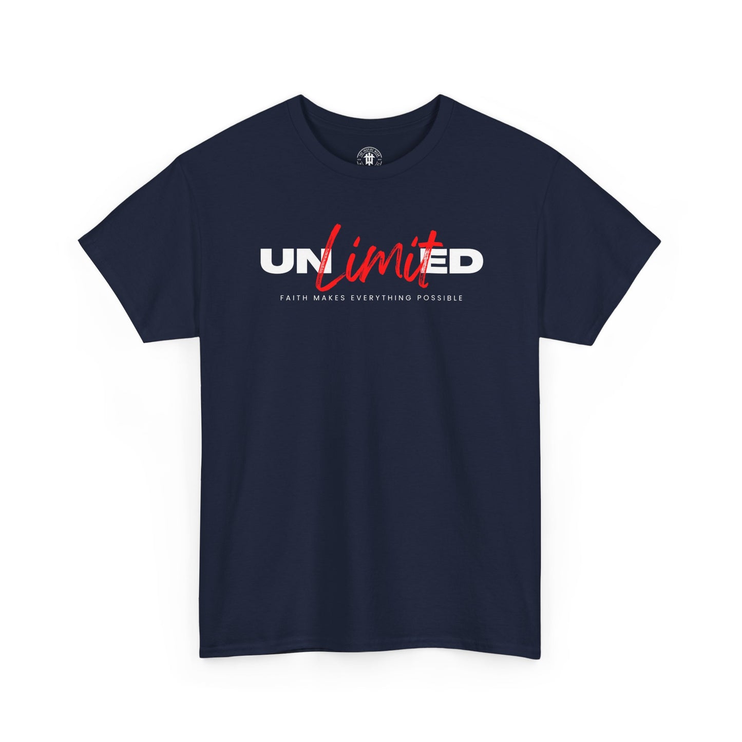 Unlimited Tee — Bold Script Logo Graphic T‑Shirt