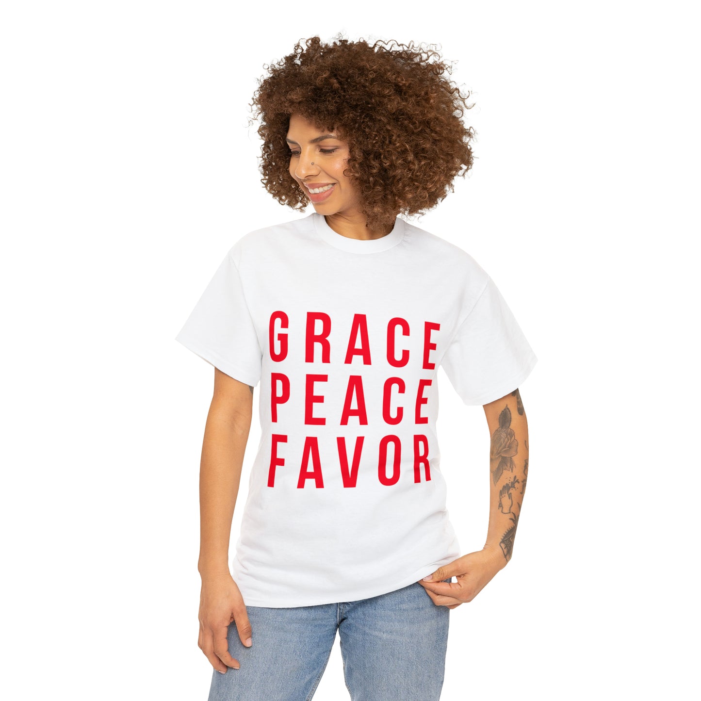 “The Inspire Wear” Unisex Heavy Cotton Tee “white” variant