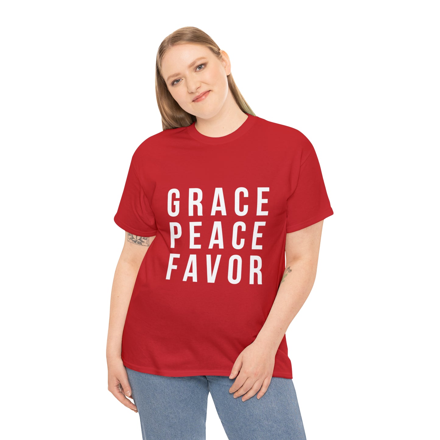 “The Inspire Wear” Unisex Heavy Cotton Tee “Red”