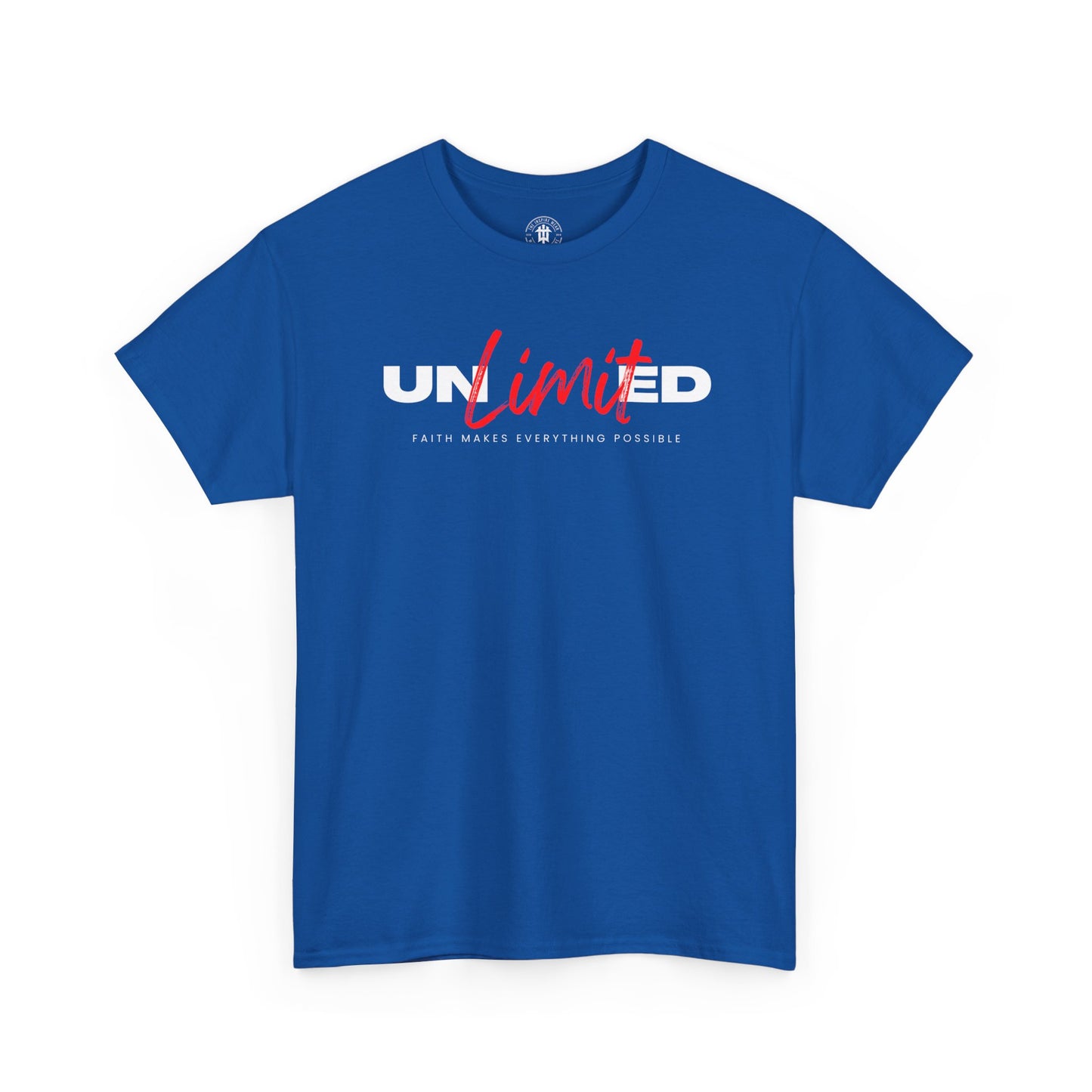 Unlimited Tee — Bold Script Logo Graphic T‑Shirt