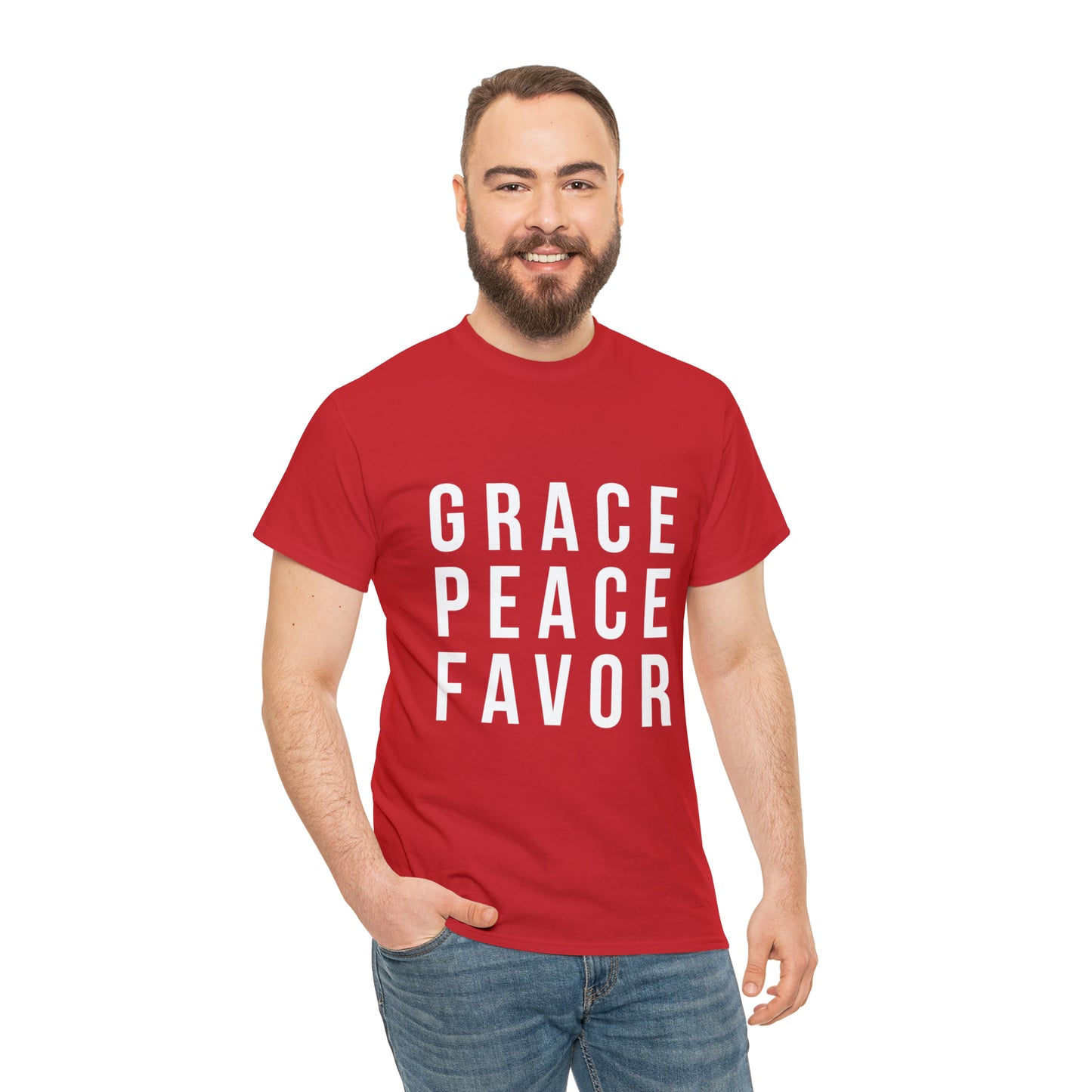 “The Inspire Wear” Unisex Heavy Cotton Tee “Red”
