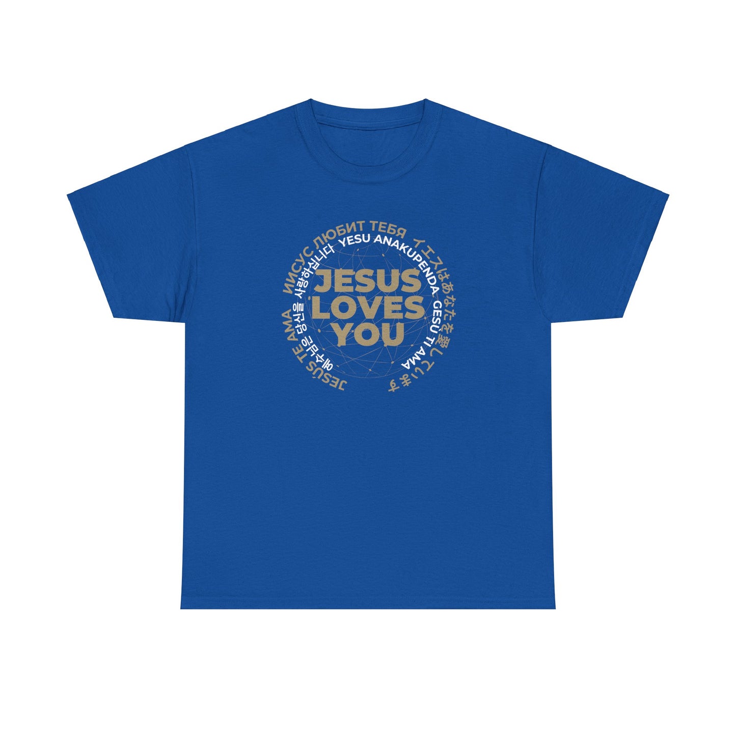 "The Inspire Wear" T-Shirt Jesus Loves You Multilanguage "Black"