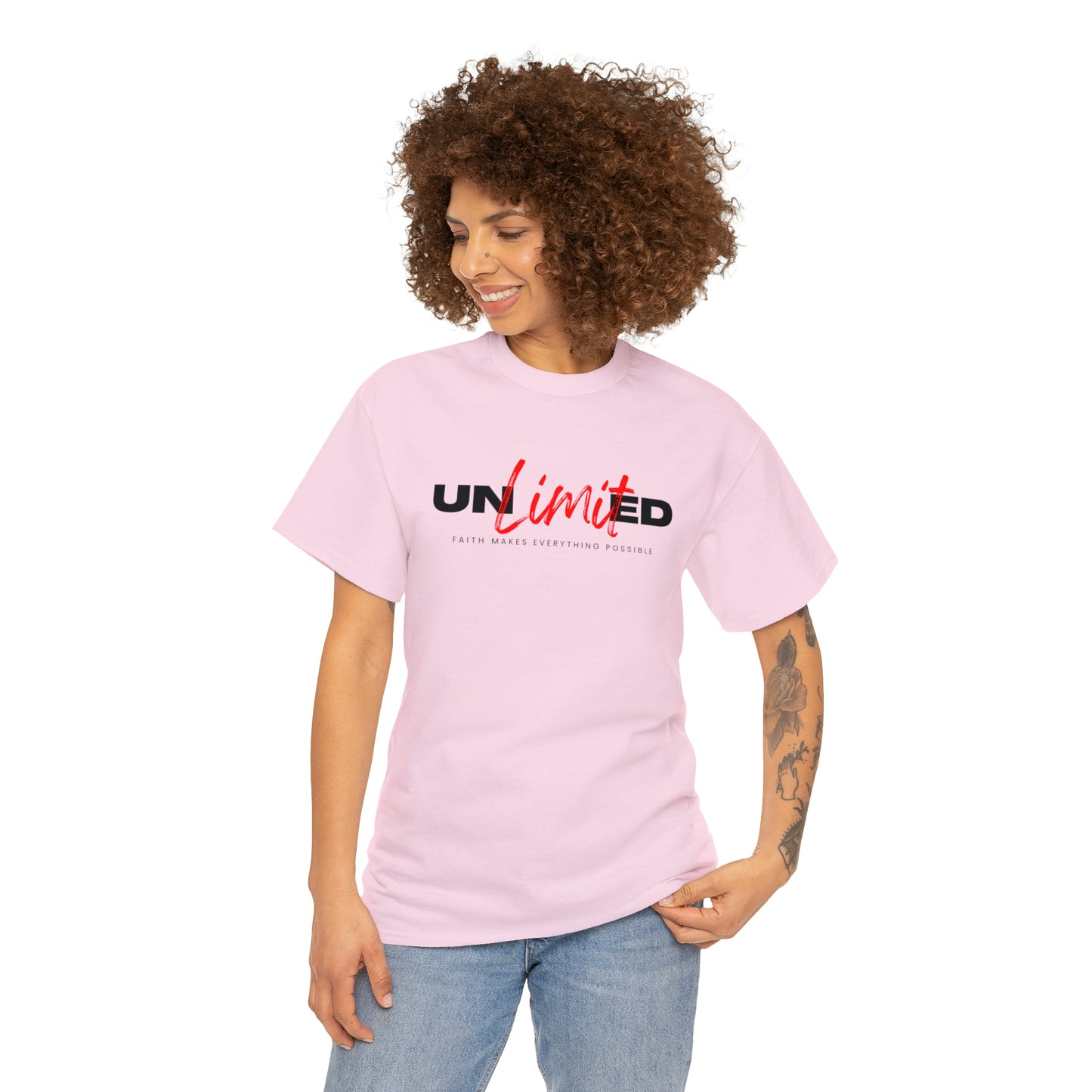 "The Inspire Wear" Unisex Heavy Cotton Tee Variant "UNLIMITED"