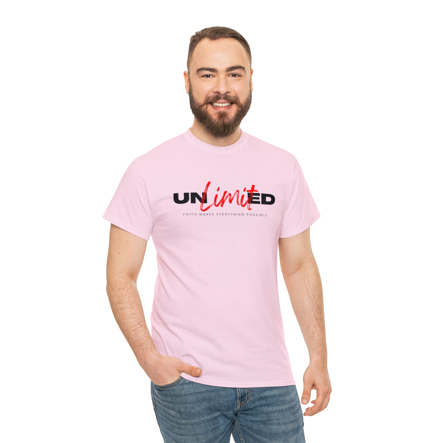 "The Inspire Wear" Unisex Heavy Cotton Tee Variant "UNLIMITED"