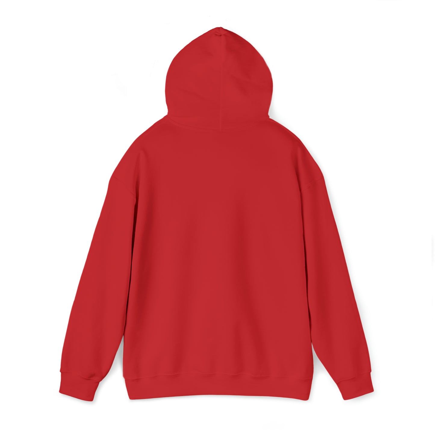 "The Inspire Wear" Hooded Sweatshirt Saved by Grace White on Red