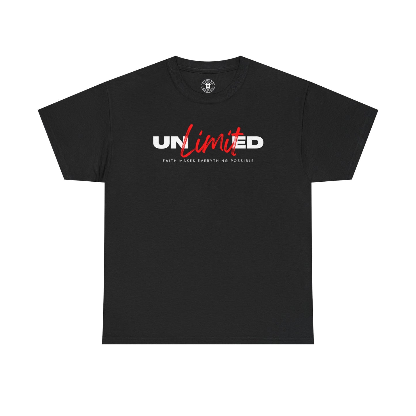Unlimited Tee — Bold Script Logo Graphic T‑Shirt