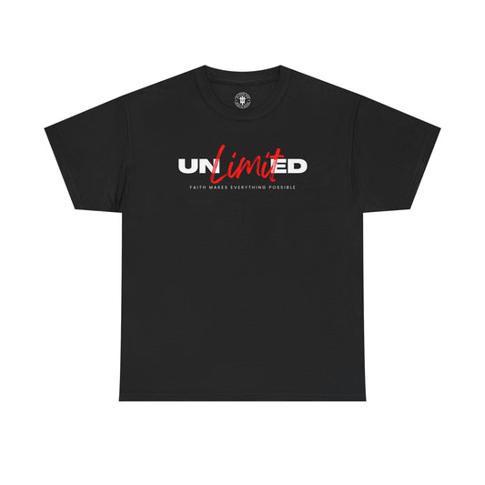 Unlimited Tee — Bold Script Logo Graphic T‑Shirt