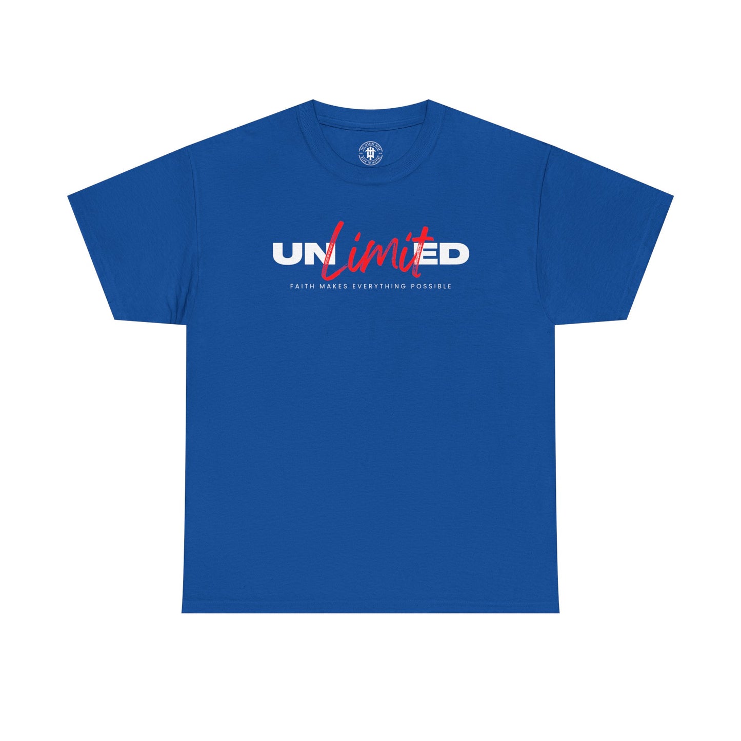 Unlimited Tee — Bold Script Logo Graphic T‑Shirt