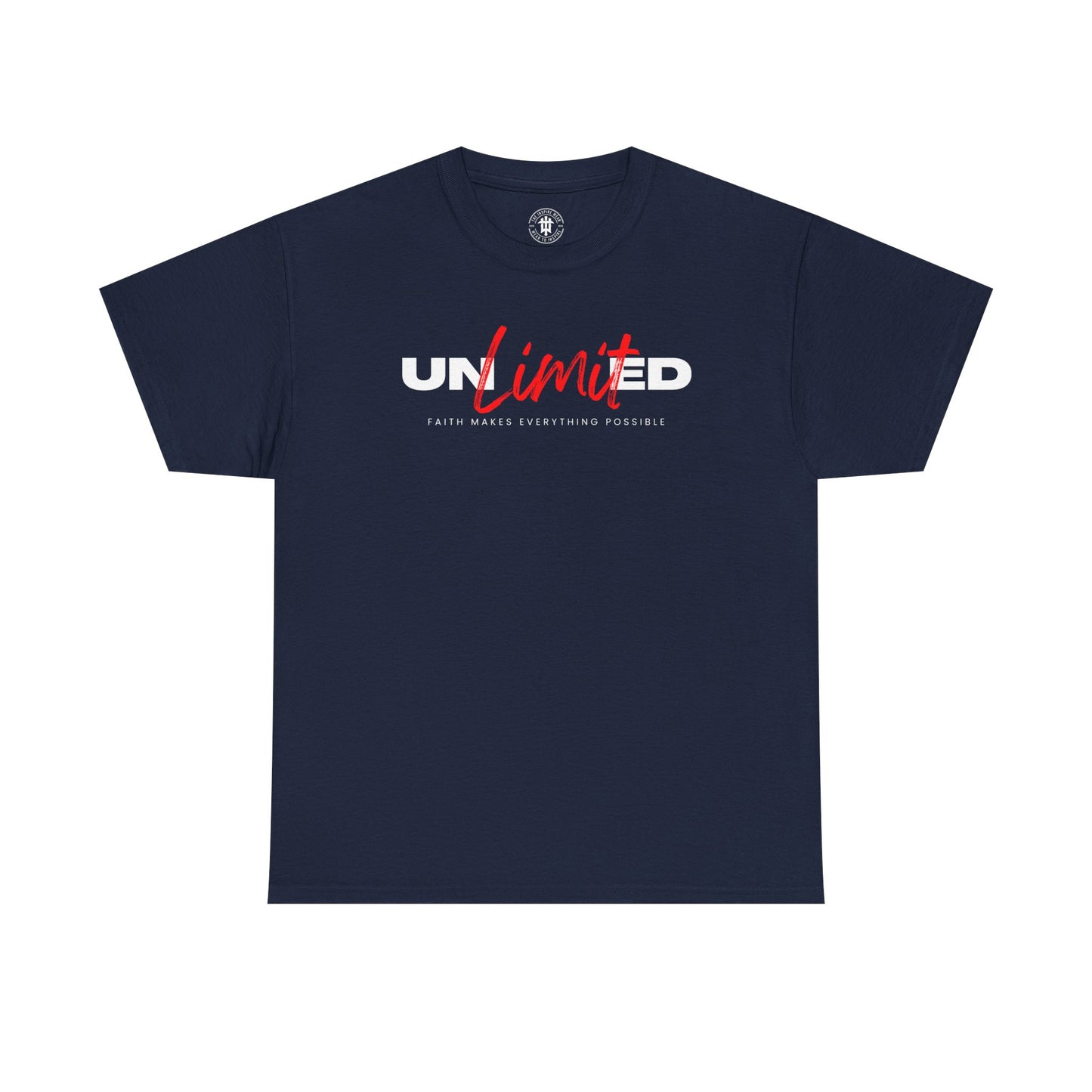 Unlimited Tee — Bold Script Logo Graphic T‑Shirt