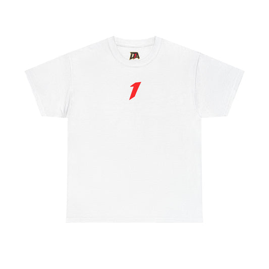 DA1 Logo Tee — Minimal Front '1' Chest & Large Back Graphic