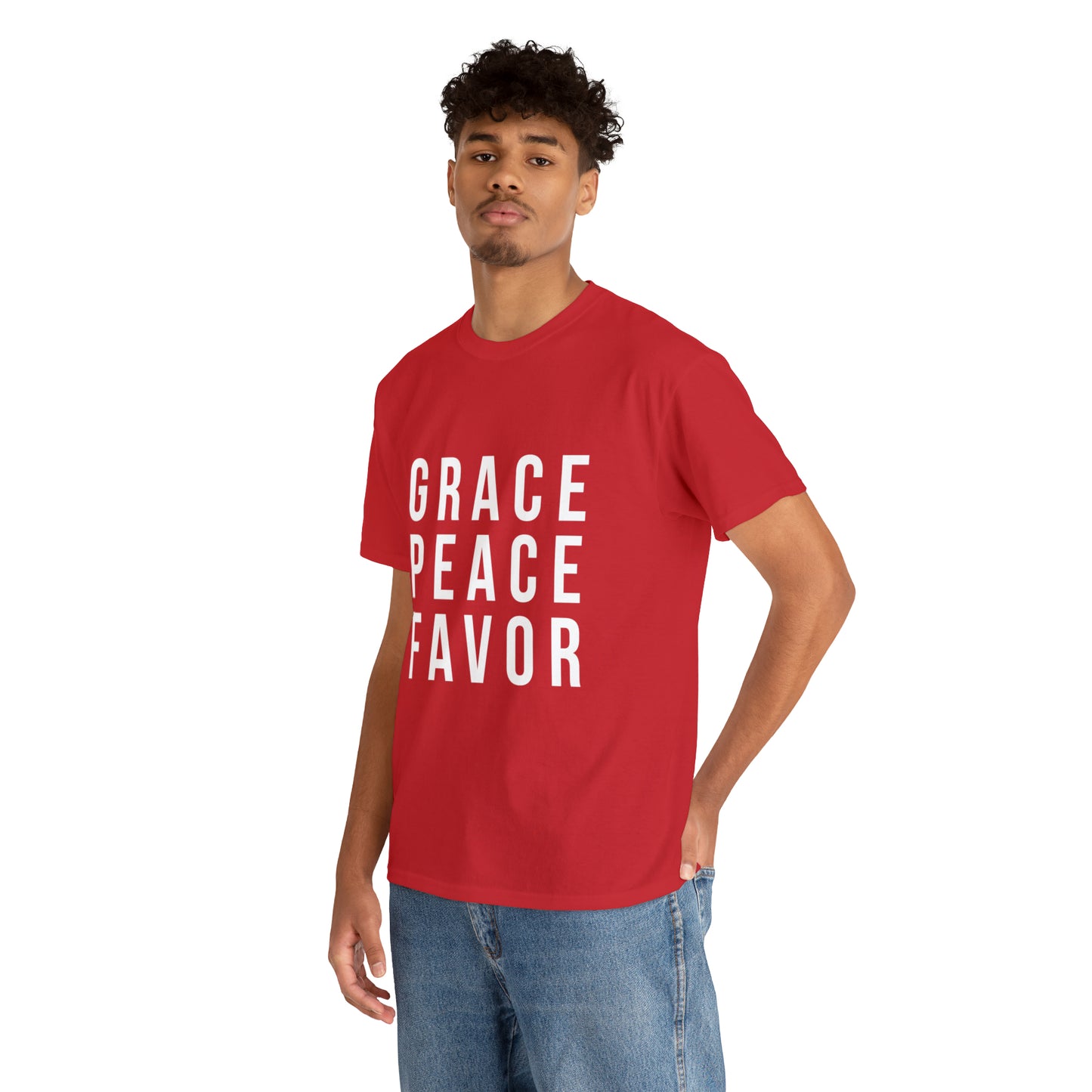 “The Inspire Wear” Unisex Heavy Cotton Tee “Red”