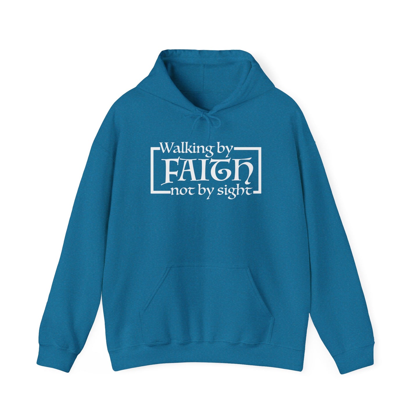 "The Inspire Wear" Hooded Sweatshirt Walking by Faith "Black"