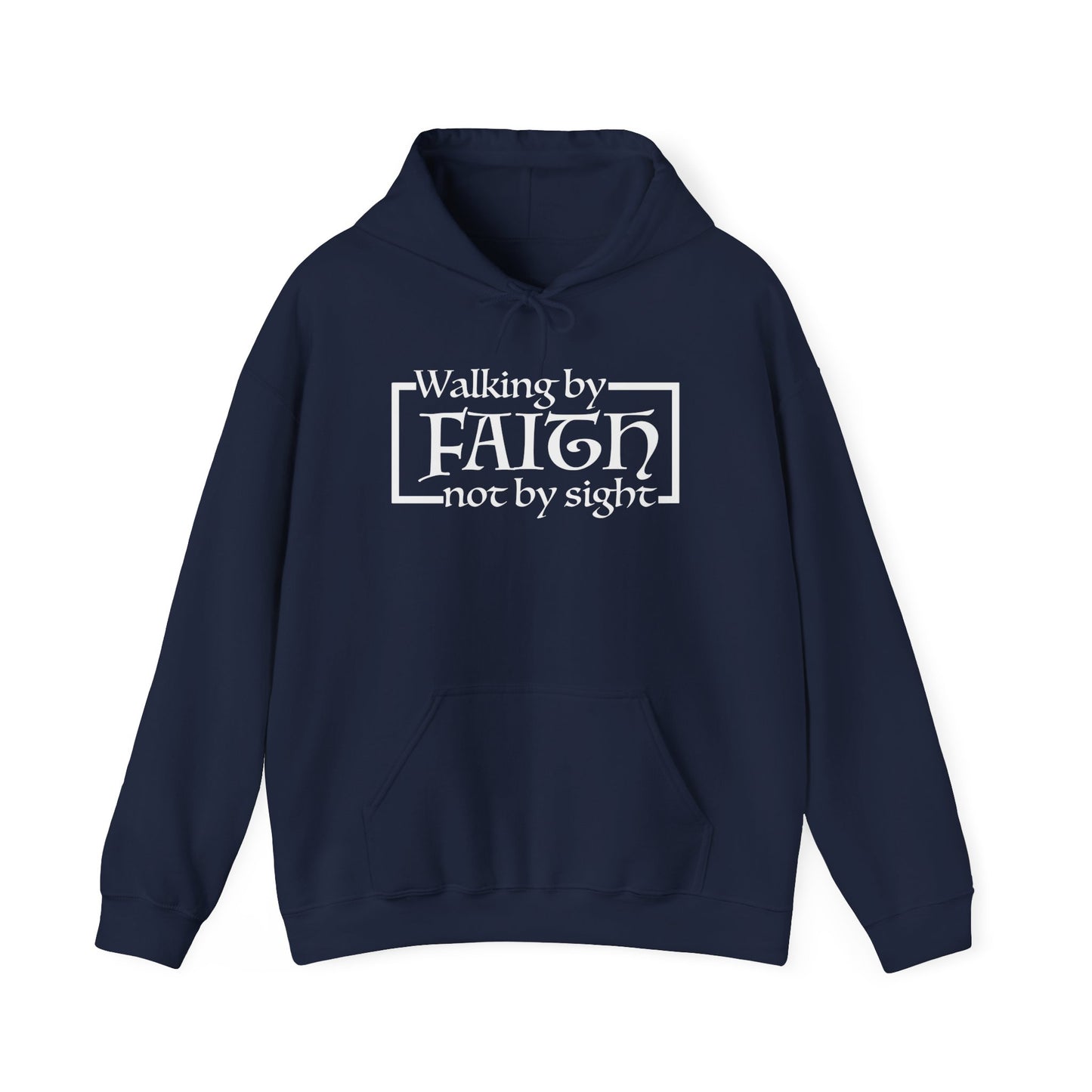 "The Inspire Wear" Hooded Sweatshirt Walking by Faith "Black"