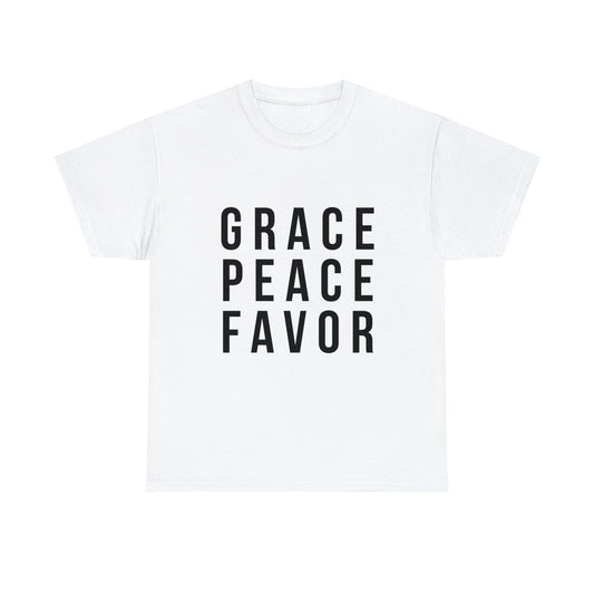 “The Inspire Wear” Unisex Heavy Cotton Tee Black on White