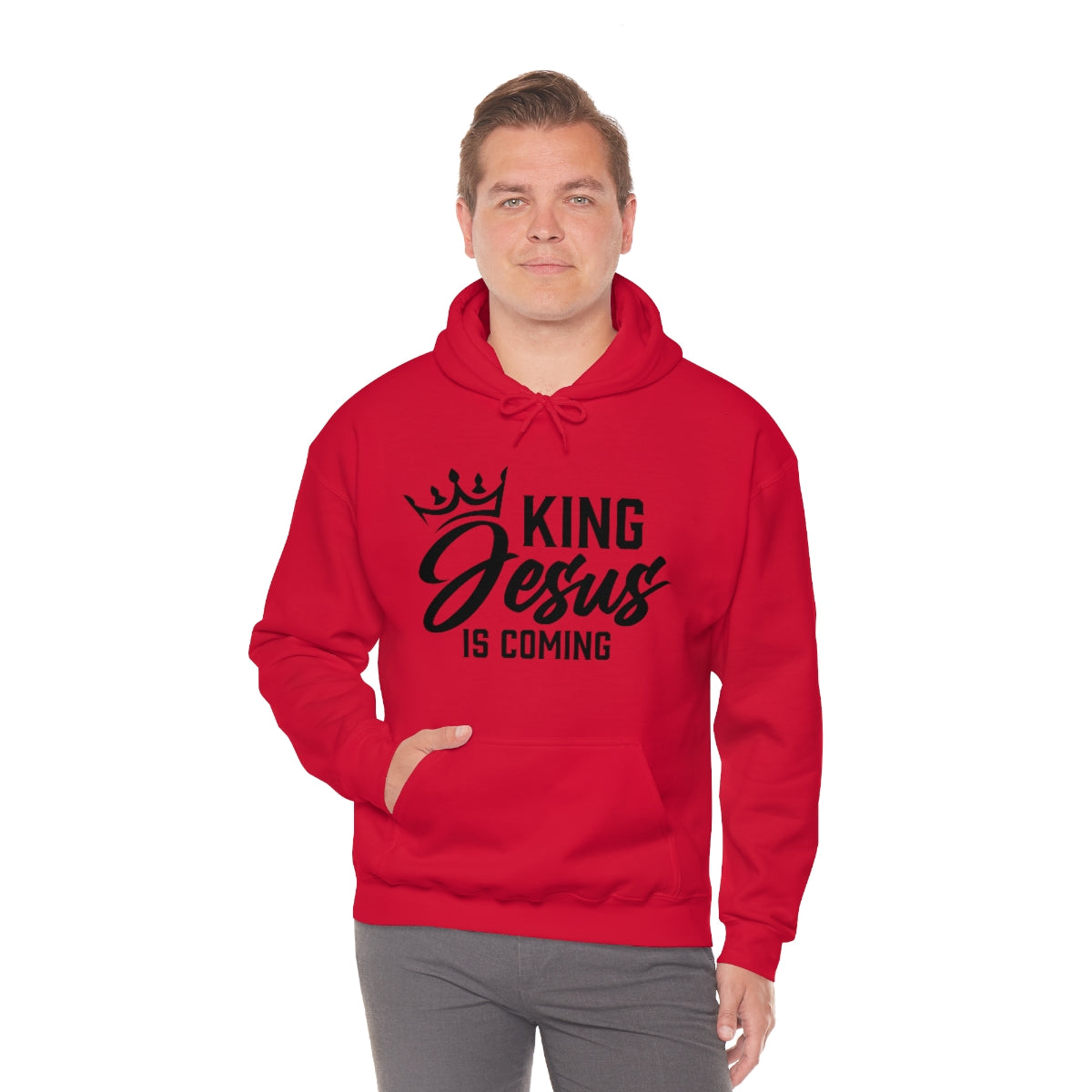 "The Inspire Wear" Hooded Sweatshirt King Jesus "Red" Variant