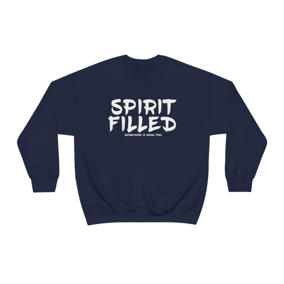 "The Inspire Wear" Crewneck Sweatshirt Spirit Filled "Navy"