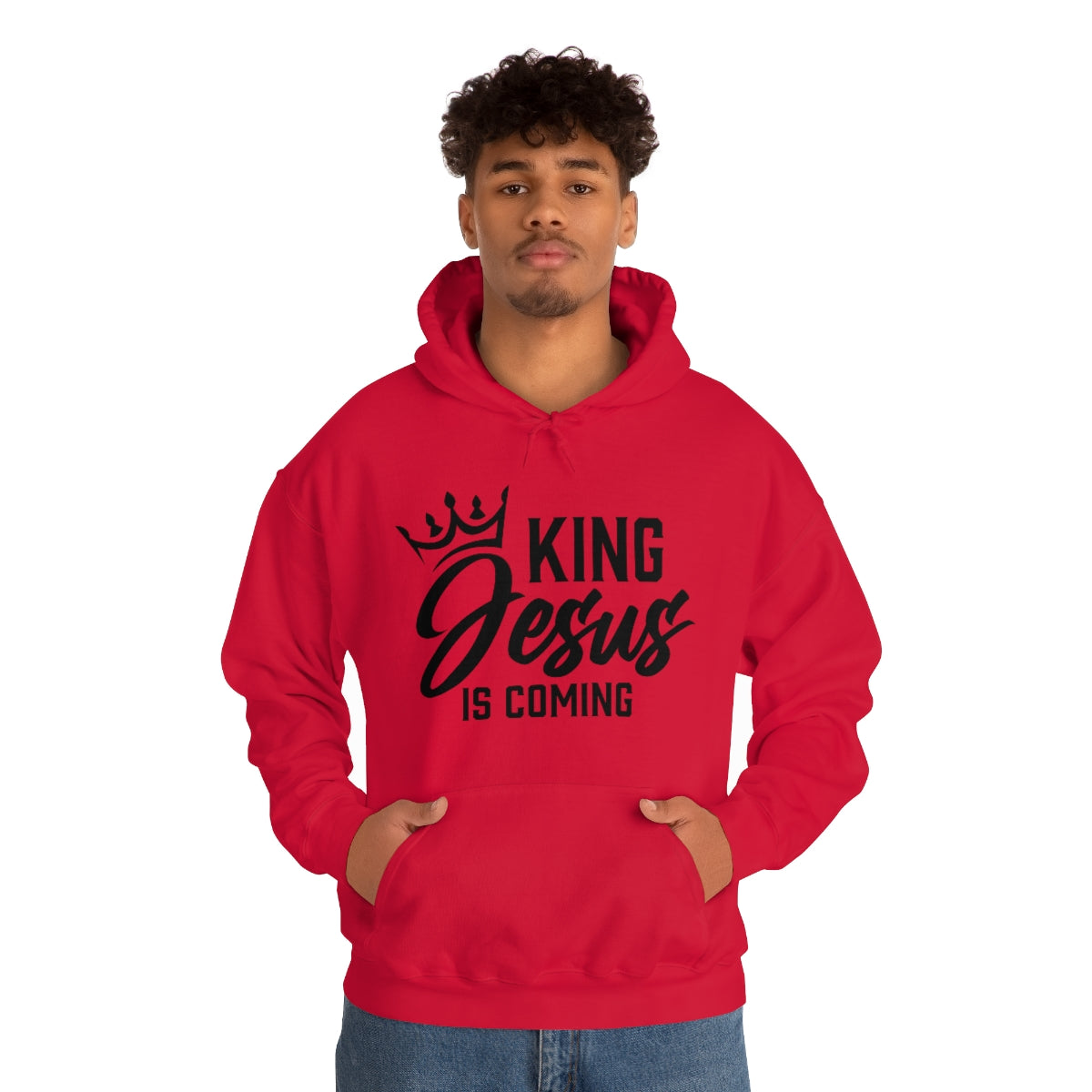 "The Inspire Wear" Hooded Sweatshirt King Jesus "Red" Variant