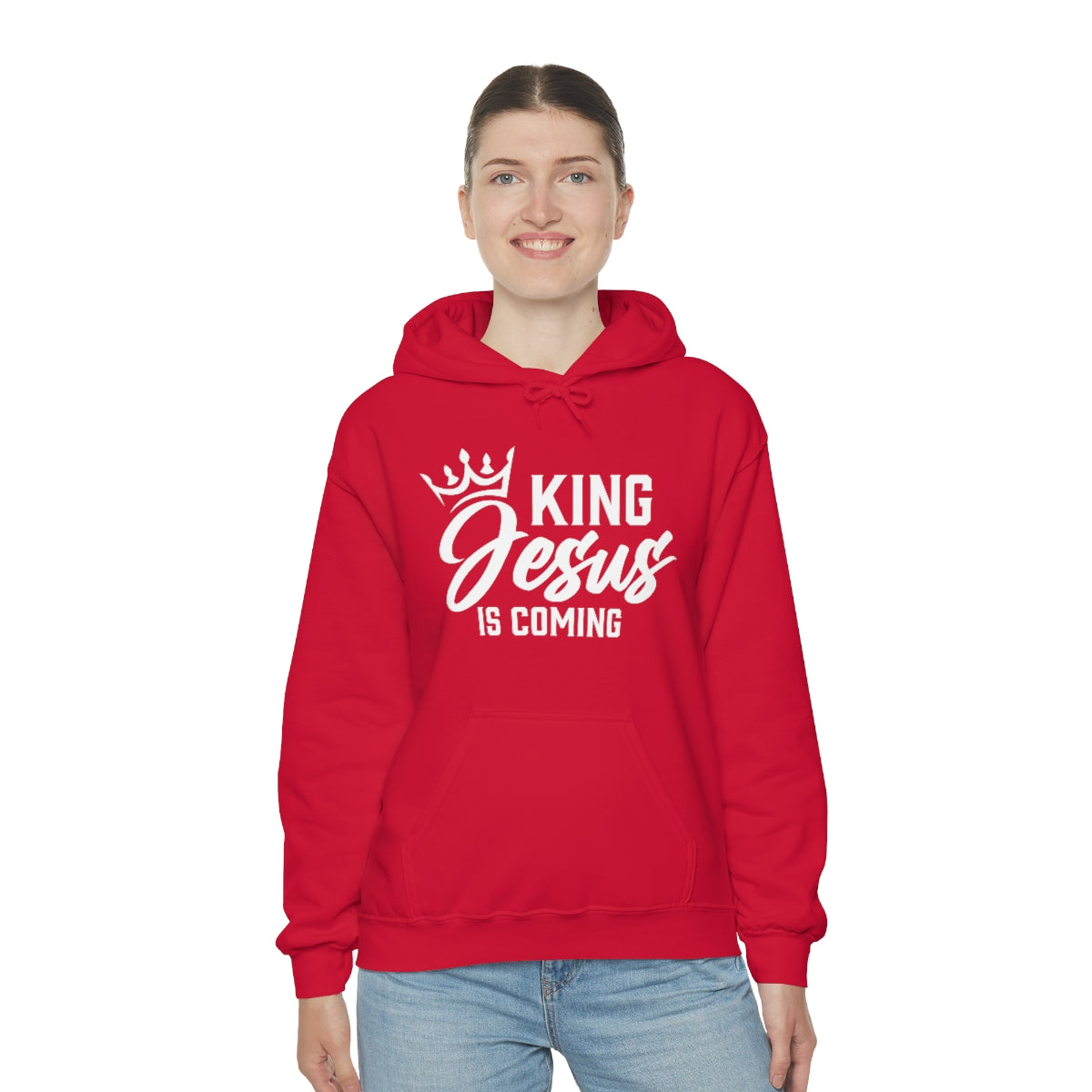 "The Inspire Wear" Hooded Sweatshirt King Jesus "Red"