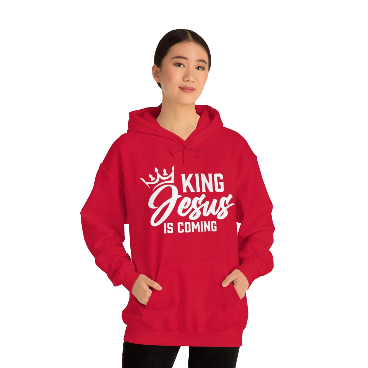 "The Inspire Wear" Hooded Sweatshirt King Jesus "Red"