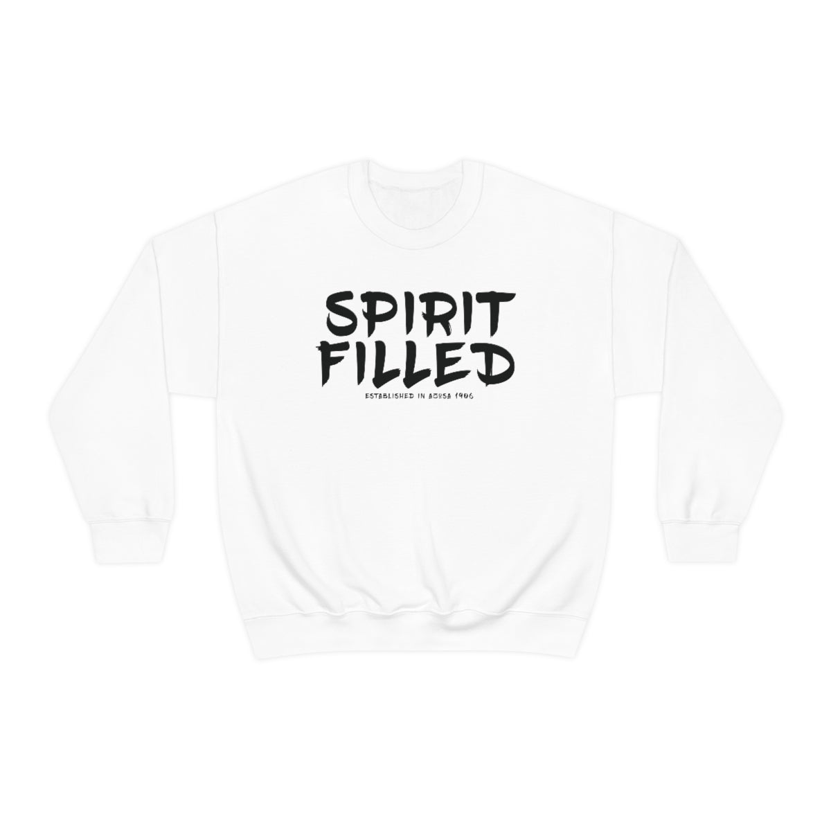 "The Inspire Wear" Crewneck Sweatshirt Spirit Filled "White" Variant