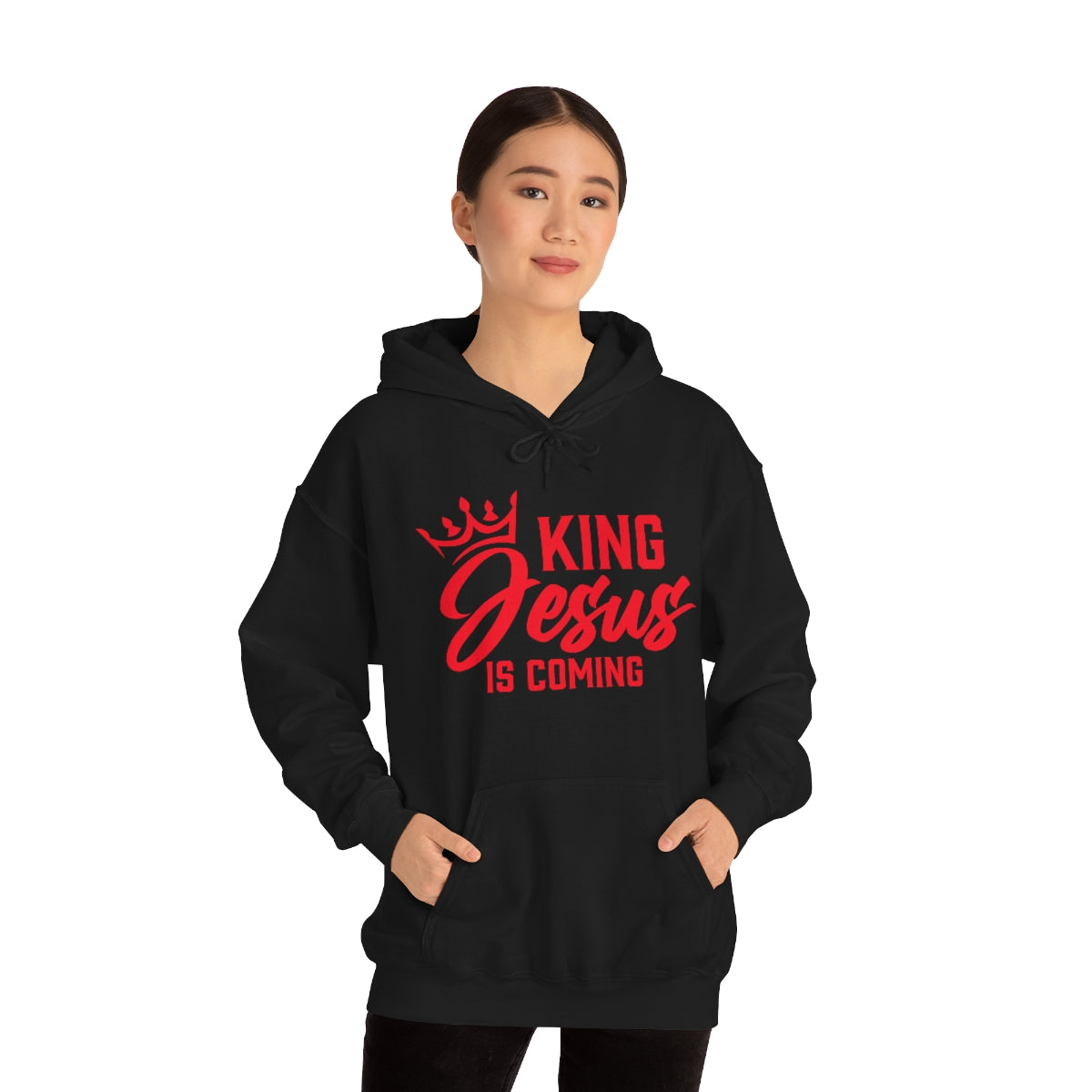 "The Inspire Wear" Hooded Sweatshirt King Jesus "Black"