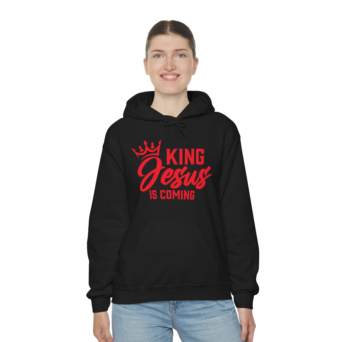 "The Inspire Wear" Hooded Sweatshirt King Jesus "Black"