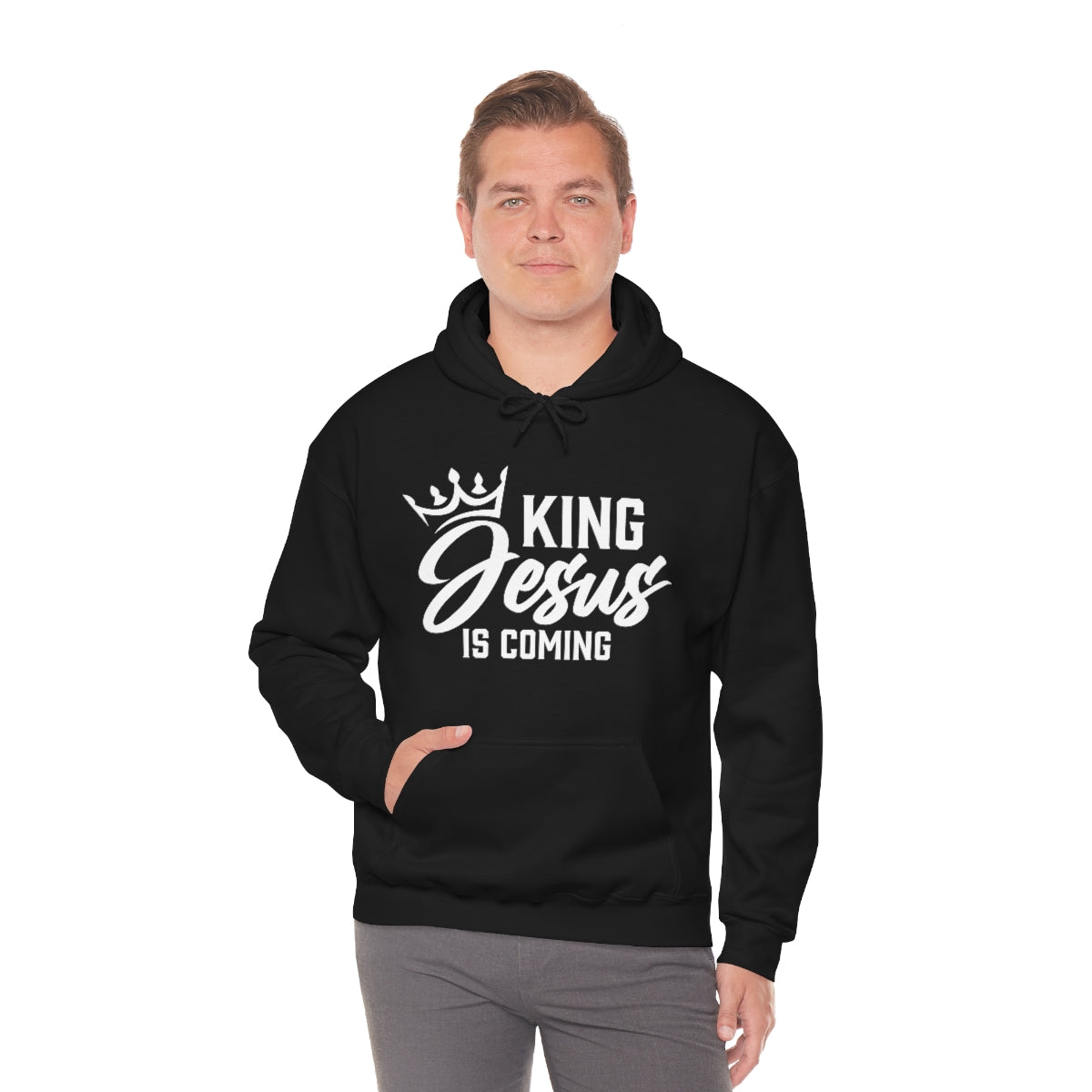 "The Inspire Wear" Hooded Sweatshirt King Jesus "Black" Variant