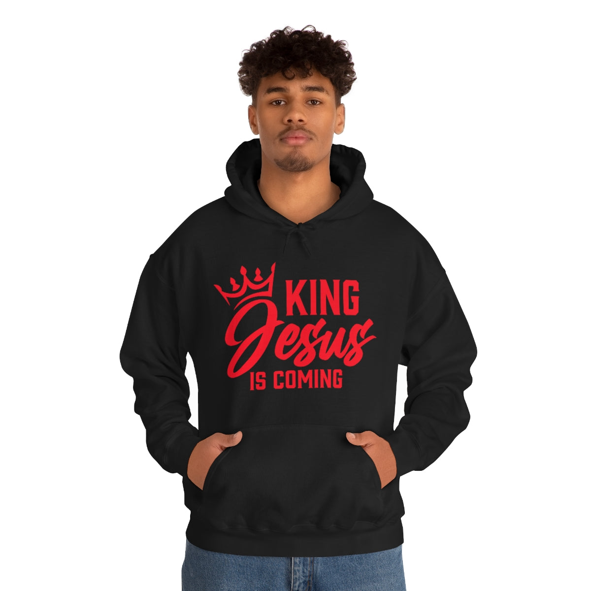 "The Inspire Wear" Hooded Sweatshirt King Jesus "Black"