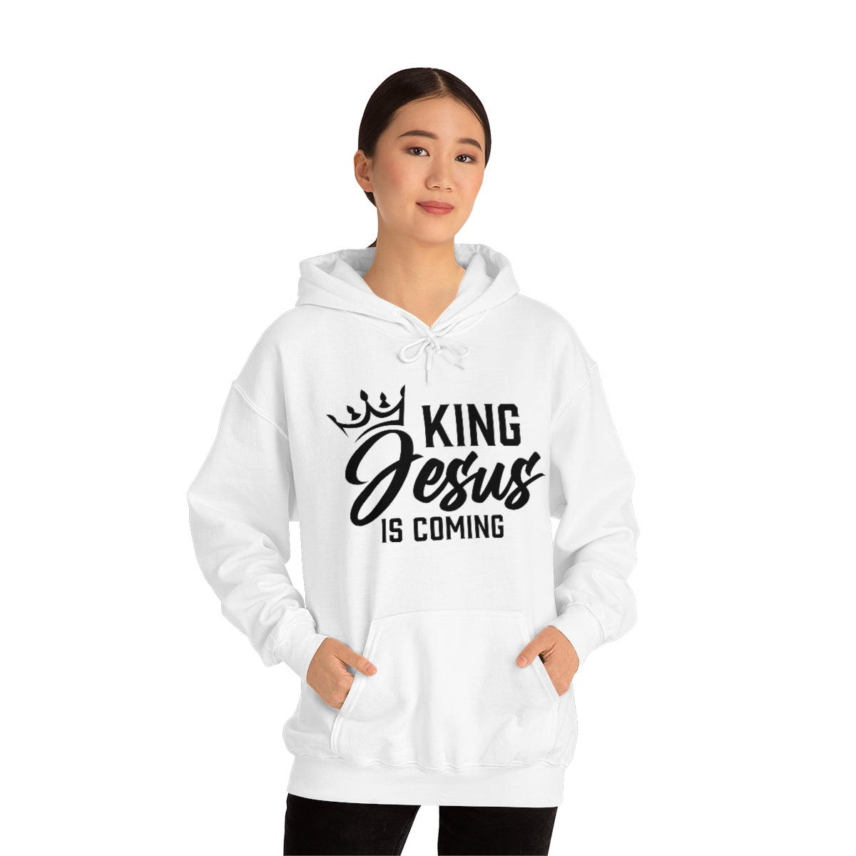 "The Inspire Wear" Hooded Sweatshirt King Jesus "White"