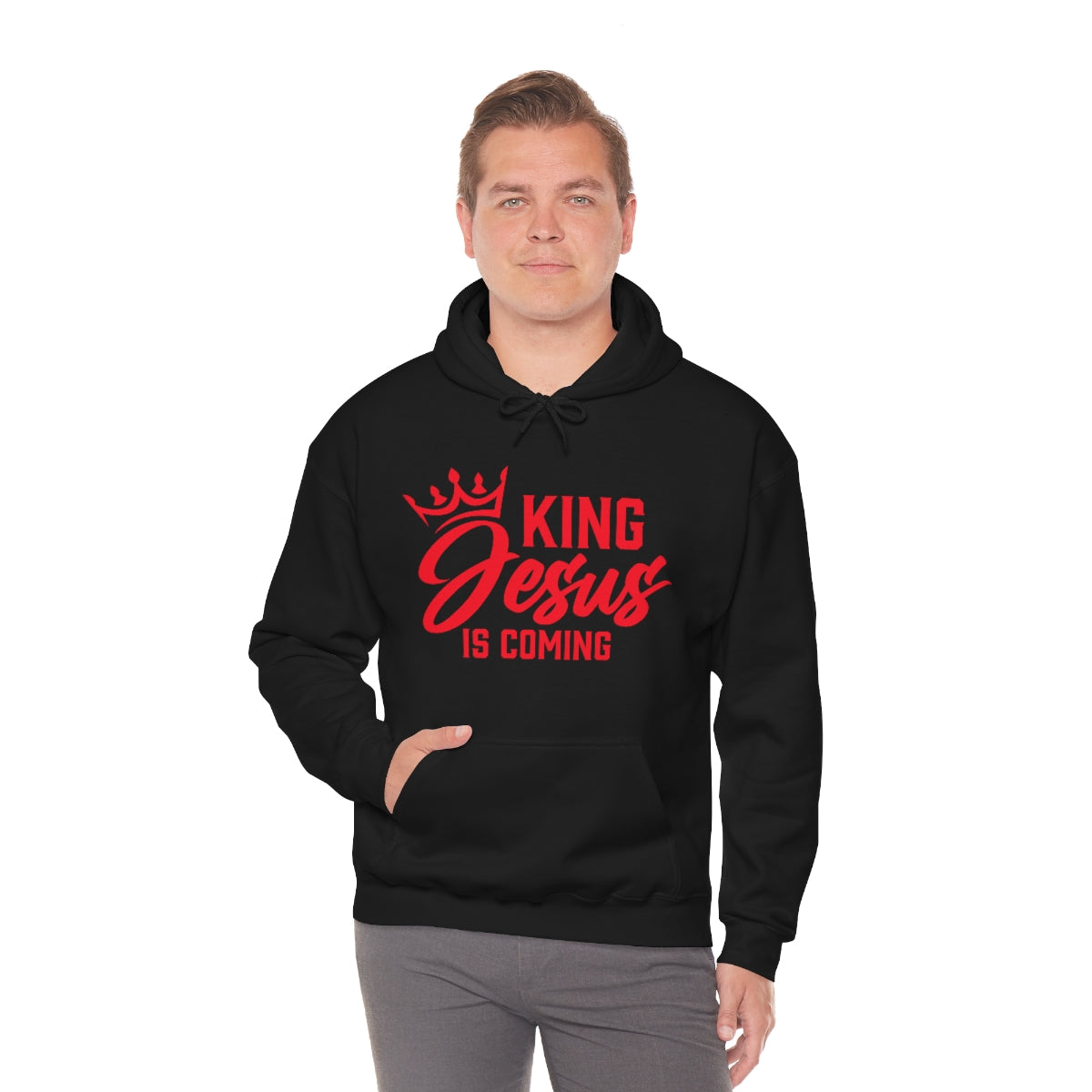 "The Inspire Wear" Hooded Sweatshirt King Jesus "Black"