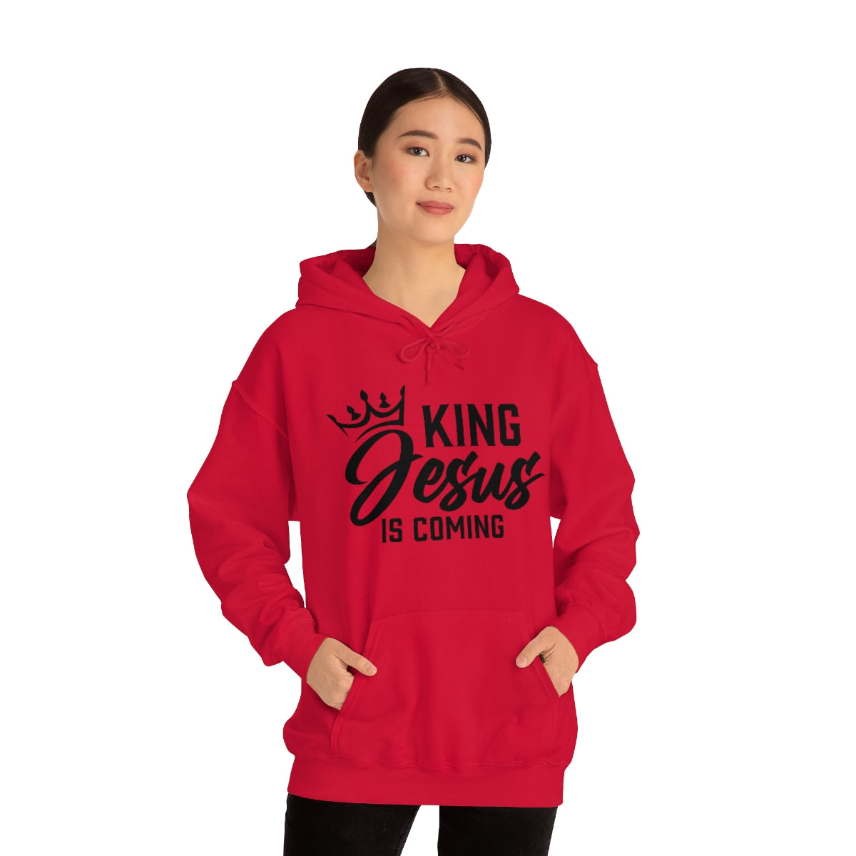 "The Inspire Wear" Hooded Sweatshirt King Jesus "Red" Variant