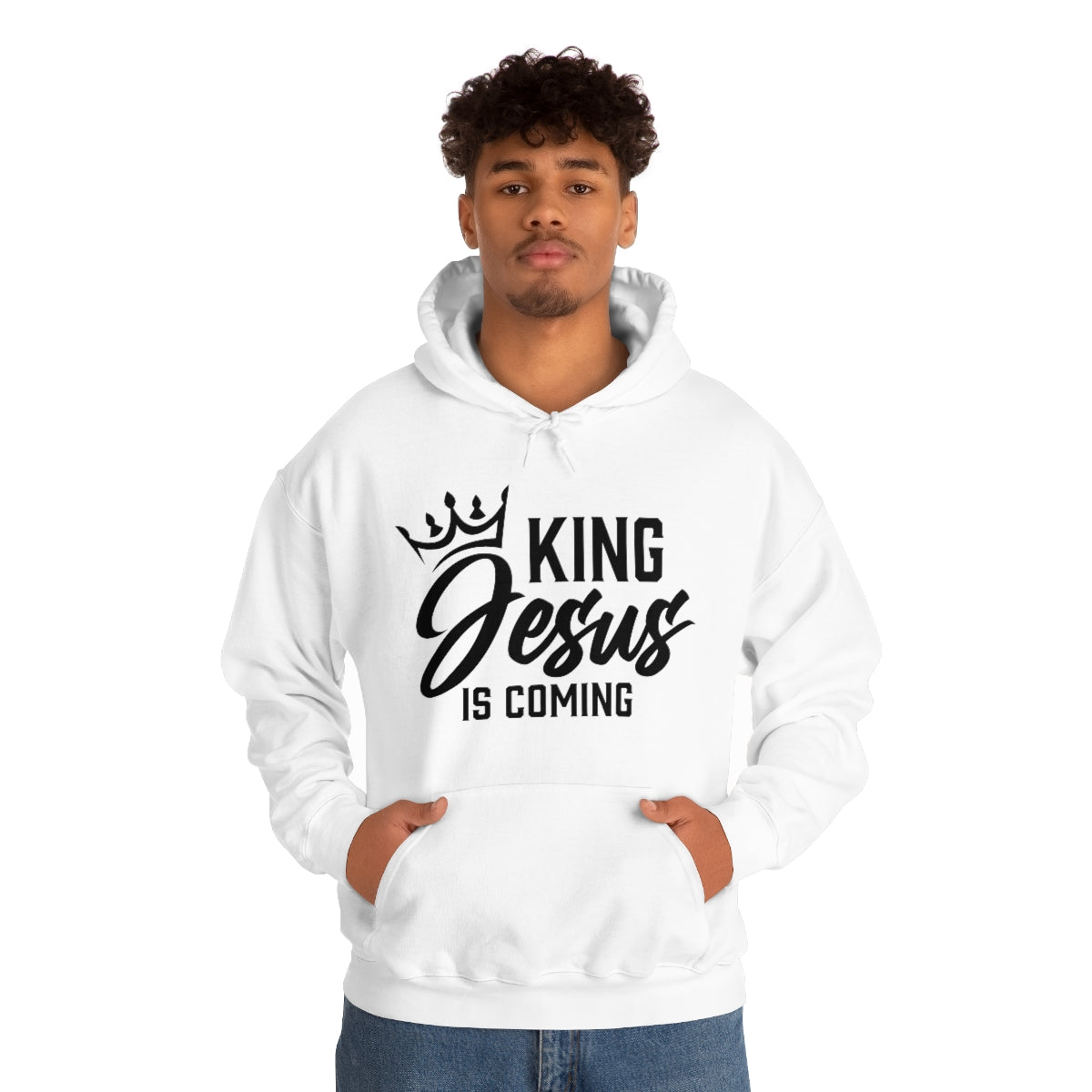 "The Inspire Wear" Hooded Sweatshirt King Jesus "White"