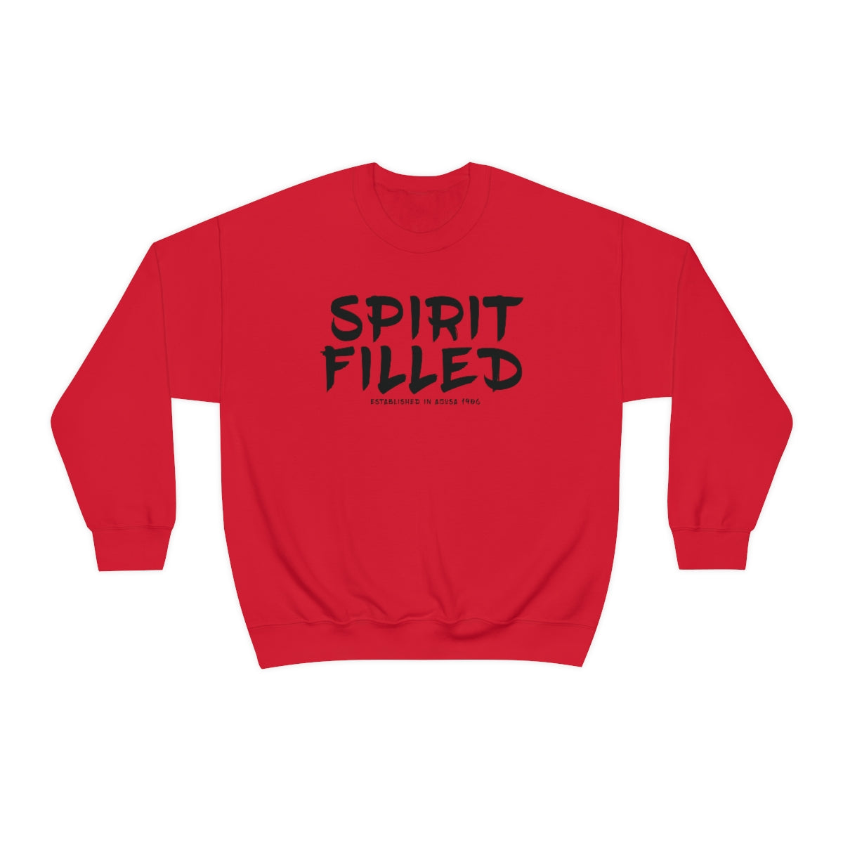 "The Inspire Wear" Crewneck Sweatshirt Spirit Filled "Red"