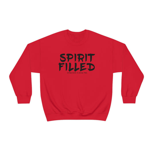 "The Inspire Wear" Crewneck Sweatshirt Spirit Filled "Red"