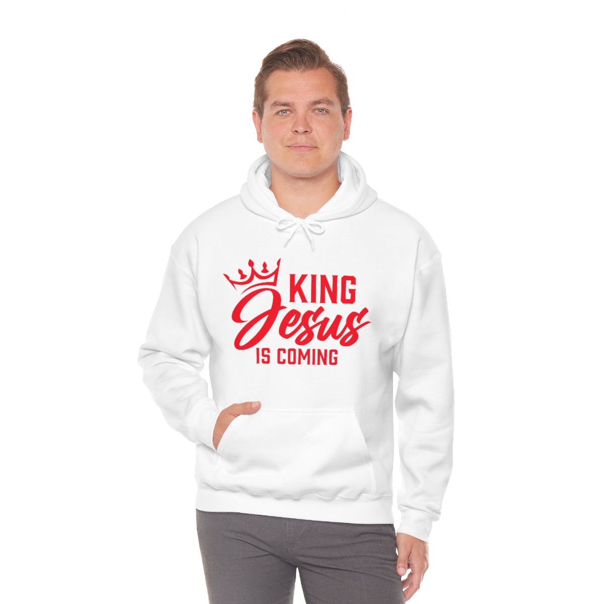 "The Inspire Wear" Hooded Sweatshirt King Jesus "White" Variant