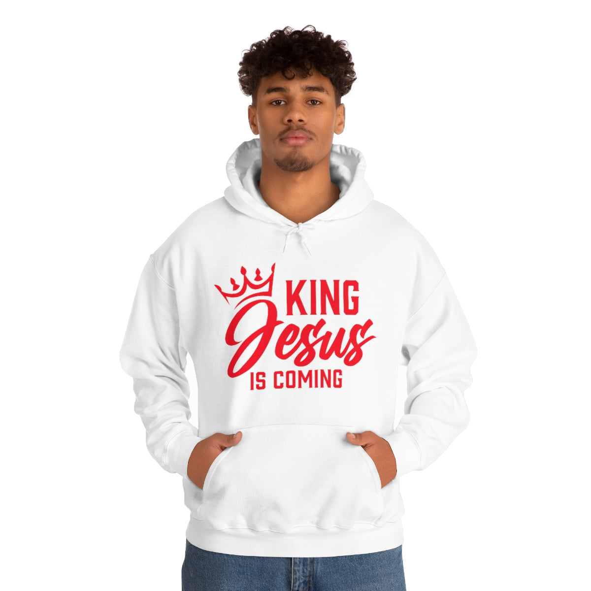 "The Inspire Wear" Hooded Sweatshirt King Jesus "White" Variant