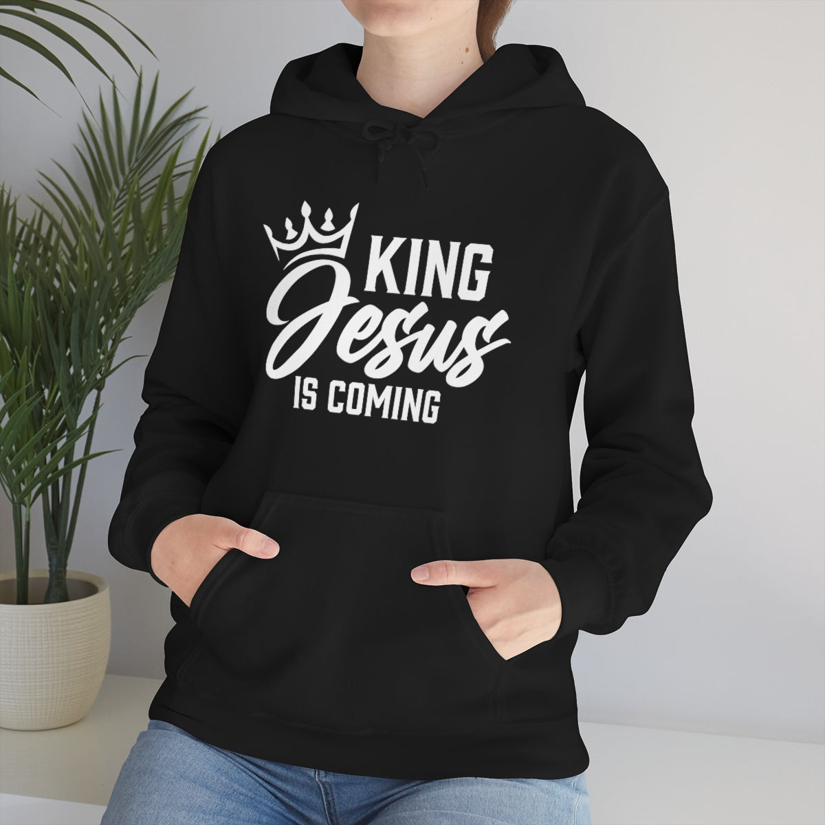 "The Inspire Wear" Hooded Sweatshirt King Jesus "Black" Variant