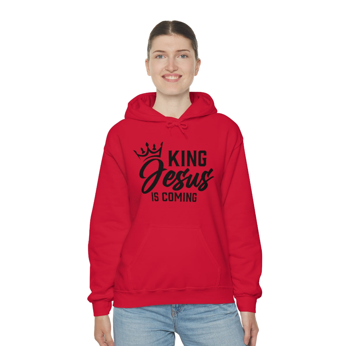 "The Inspire Wear" Hooded Sweatshirt King Jesus "Red" Variant